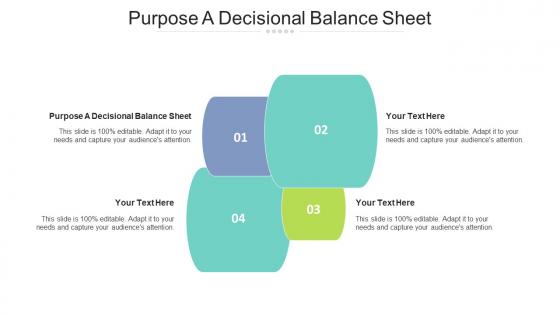 Purpose a decisional balance sheet ppt powerpoint presentation outline graphics tutorials cpb