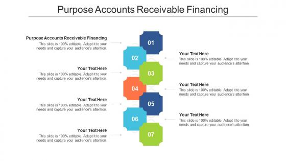 Purpose accounts receivable financing ppt powerpoint presentation model structure cpb