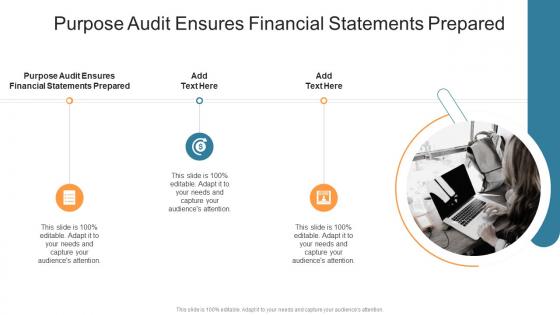 Purpose Audit Ensures Financial Statements Prepared In Powerpoint And Google Slides Cpb