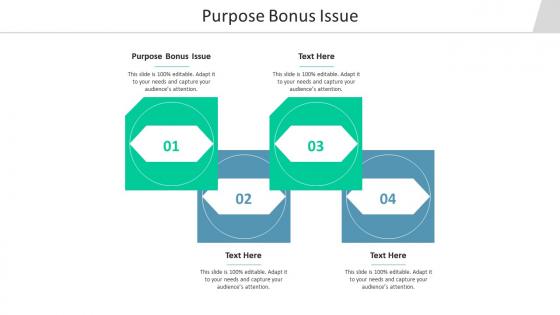 Purpose bonus issue ppt powerpoint presentation layouts good cpb