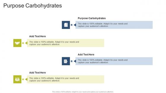Purpose Carbohydrates In Powerpoint And Google Slides Cpb