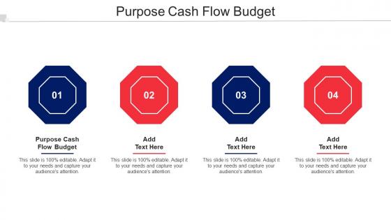 Purpose Cash Flow Budget Ppt Powerpoint Presentation Show Graphics Cpb