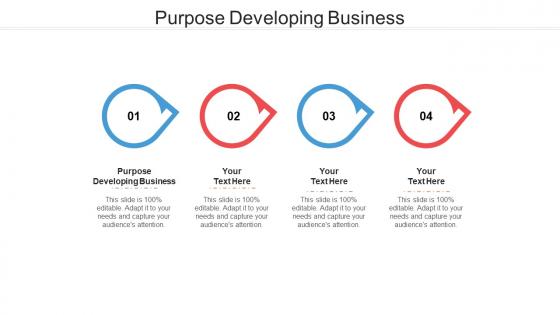 Purpose developing business ppt powerpoint presentation file clipart images cpb