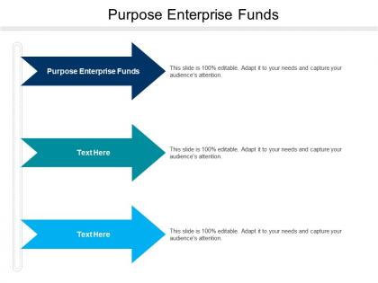Purpose enterprise funds ppt powerpoint presentation outline example file cpb