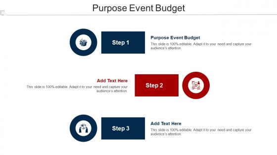 Purpose Event Budget Ppt Powerpoint Presentation Infographic Template Portrait Cpb