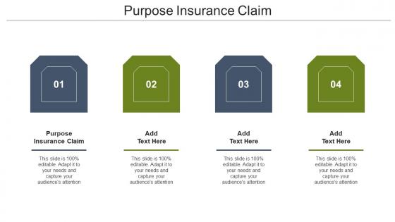 Purpose Insurance Claim Ppt Powerpoint Presentation Pictures Show Cpb