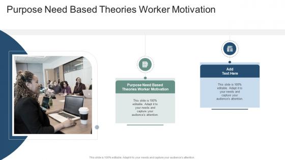 Purpose Need Based Theories Worker Motivation In Powerpoint And Google Slides Cpb