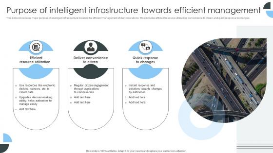 Purpose Of Intelligent Infrastructure Towards Efficient Management