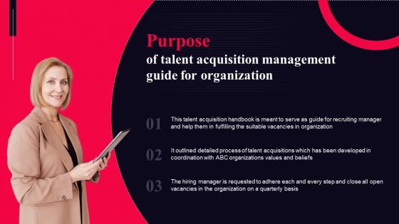 Purpose Of Talent Acquisition Management Guide For Organization