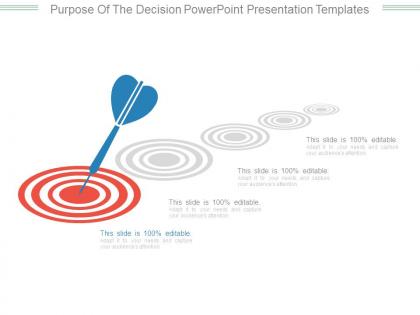 Purpose of the decision powerpoint presentation templates