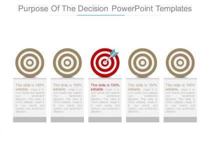 Purpose of the decision powerpoint templates