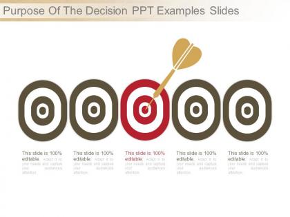 Purpose of the decision ppt examples slides