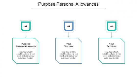 Purpose personal allowances ppt powerpoint presentation portfolio ideas cpb