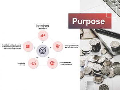 Purpose puzzle our goal e143 ppt powerpoint presentation gallery maker