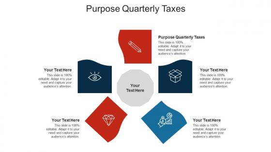 Purpose quarterly taxes ppt powerpoint presentation infographic template topics cpb