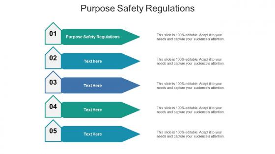 Purpose safety regulations ppt powerpoint presentation pictures images cpb