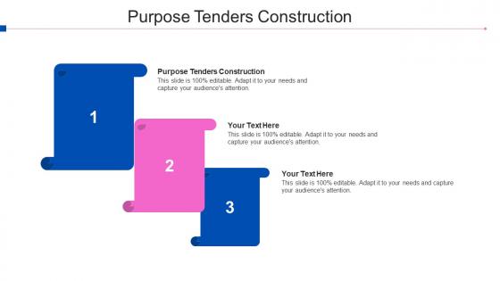Purpose Tenders Construction Ppt Powerpoint Presentation Styles Slideshow Cpb