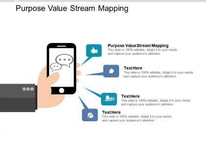 Purpose value stream mapping ppt powerpoint presentation icon inspiration cpb