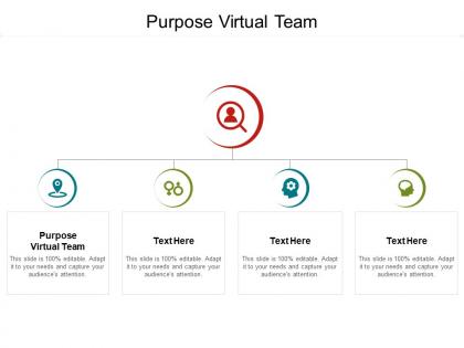 Purpose virtual team ppt powerpoint presentation designs download cpb