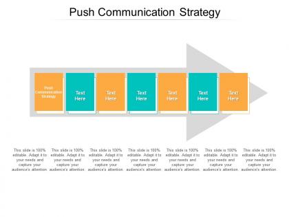 Push communication strategy ppt powerpoint presentation styles example cpb