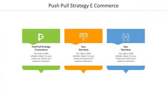 Push pull strategy e commerce ppt powerpoint presentation layouts slide cpb