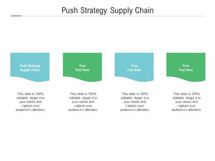 Push strategy supply chain ppt powerpoint presentation outline infographic template cpb