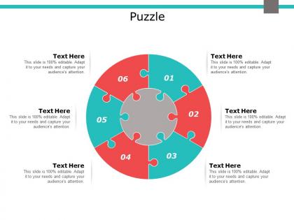 Puzzle circular f689 ppt powerpoint presentation infographic template backgrounds