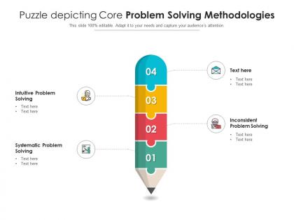 Puzzle depicting core problem solving methodologies