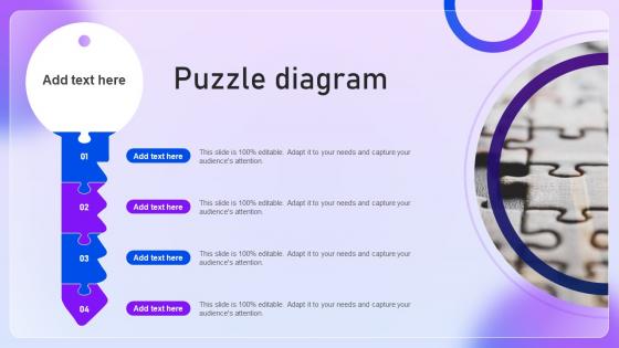 Puzzle Diagram Content Distribution And Marketing Plan For Targeting Online Audience