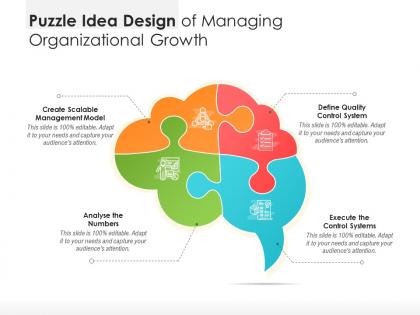 Puzzle idea design of managing organizational growth