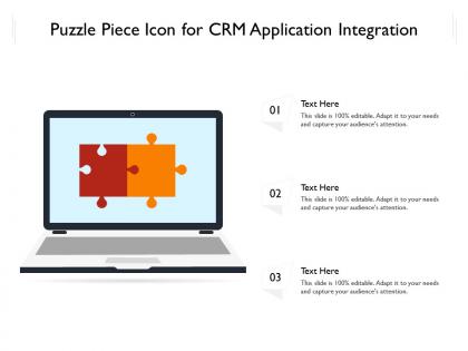 Puzzle piece icon for crm application integration