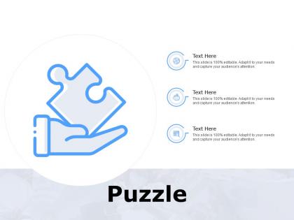Puzzle problem solving f89 ppt powerpoint presentation outline icons