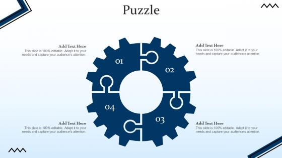 Puzzle Targeting Strategies And The Marketing Mix Ppt Show Background Image