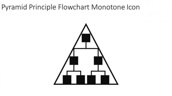 Pyramid Principle Flowchart Monotone Icon In Powerpoint Pptx Png And Editable Eps Format