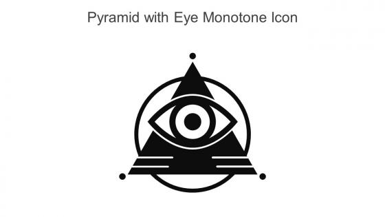 Pyramid With Eye Monotone Icon In Powerpoint Pptx Png And Editable Eps Format
