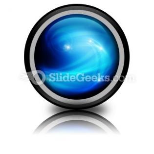 Abstract blue ppt icon for ppt templates and slides cc