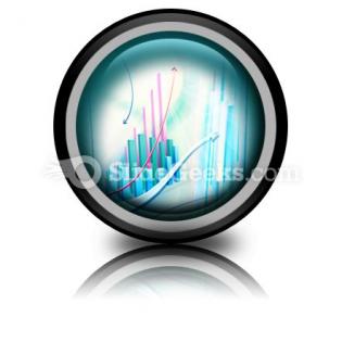 Abstract business graph powerpoint icon cc