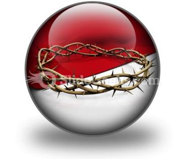 Crown of thorns ppt icon for ppt templates and slides c
