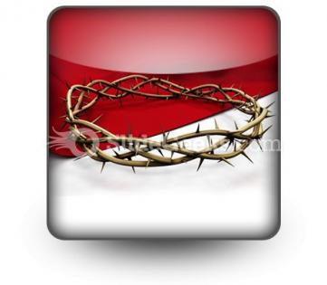 Crown of thorns ppt icon for ppt templates and slides s