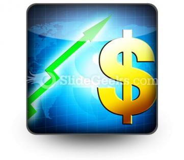 Dollar increasing value powerpoint icon s