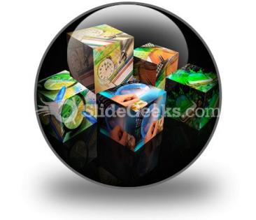 Finance cubes powerpoint icon c