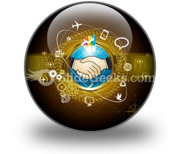 Global business powerpoint icon c