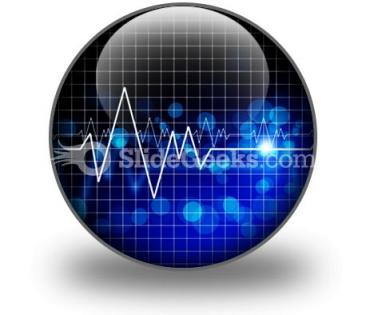 Heartbeat medical powerpoint icon c