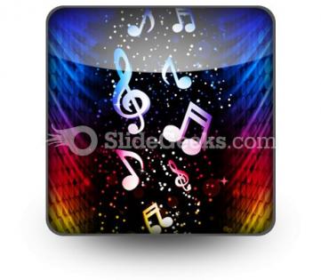 Party colorful waves ppt icon for ppt templates and slides s