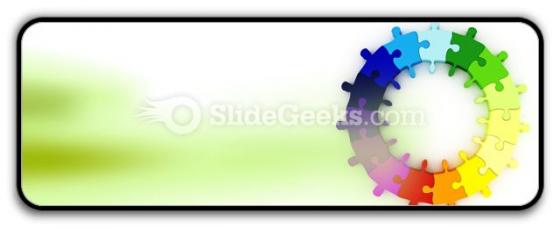 Puzzle chart wheel powerpoint icon r