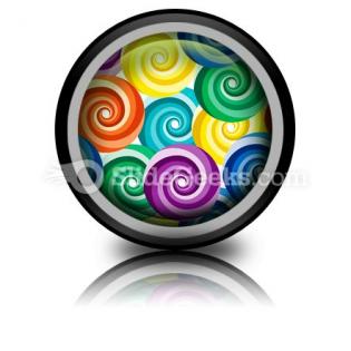 Seamless vivid swirl pattern powerpoint icon cc