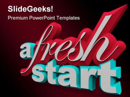 A fresh start powerpoint templates and powerpoint backgrounds 0111