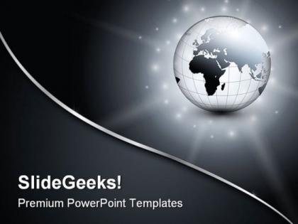 Abstract business globe powerpoint templates and powerpoint backgrounds 0311