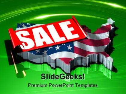 America on sale americana powerpoint templates and powerpoint backgrounds 0411