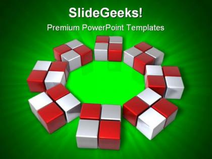 Array solution business powerpoint templates and powerpoint backgrounds 0411